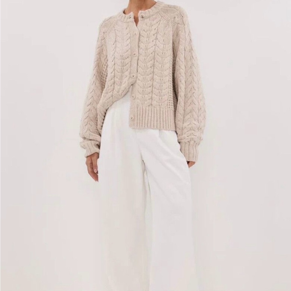 Dissh Tom chalk cable knit Cardigan
